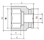 Головка ударная искробезопасная PNG-108-30AlCu