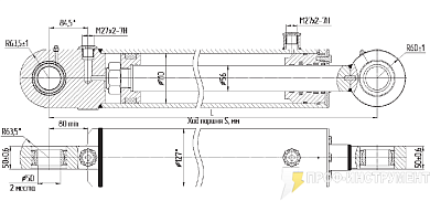Гидроцилиндр МС110/56х900-3(4).11(1300)