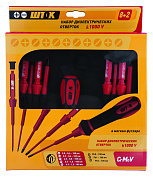 Набор отверток со сменными вставками 8+2 ШТОК 09907