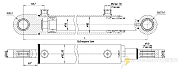 Гидроцилиндр МС80/56х160-3(4).11(510)